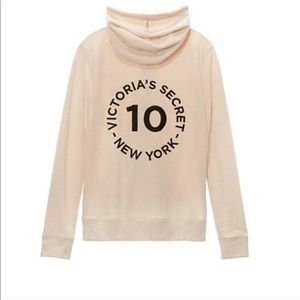 Victoria’s Secret New York full zip hoodie beige